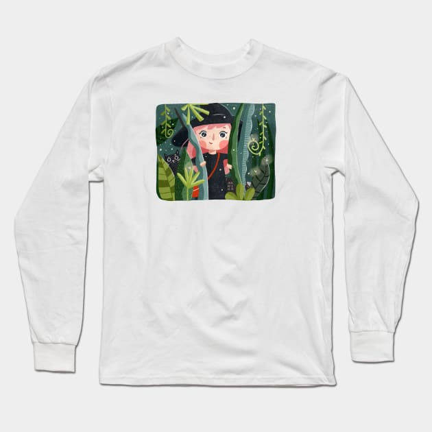 Jungle Long Sleeve T-Shirt by marikadoodles